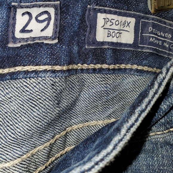 EUC Miss Me Boot Cut Jeans, 37” Inseam - Picture 3 of 10